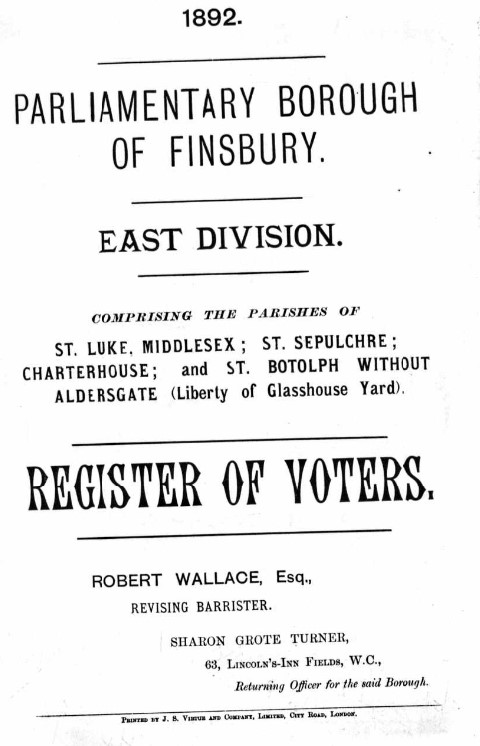 Ancestry Register of Electors 1892 St Luke Head