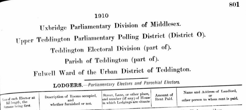 Ancestry Register of Electors 1910 P801