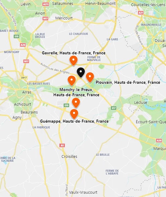 Bing Maps Arras France