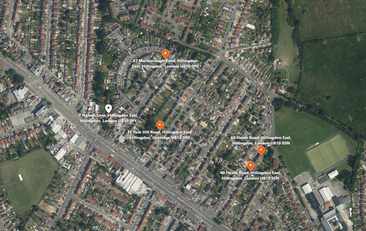 Bing Maps Hillingdon Heath Aerial