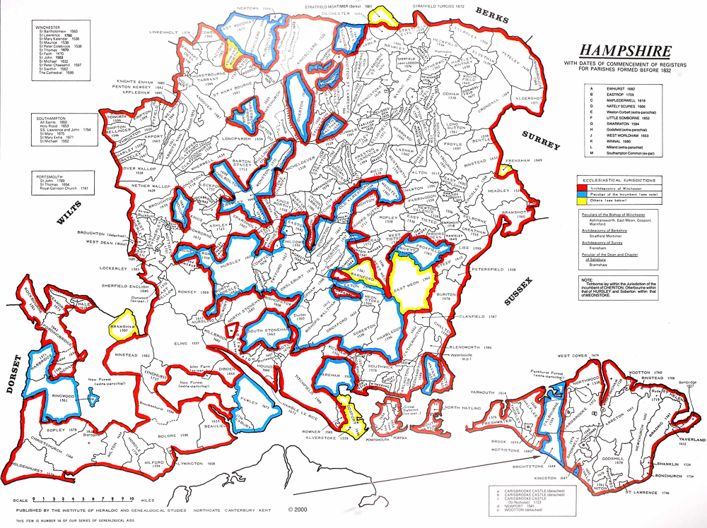Hampshire Parishes 1M
