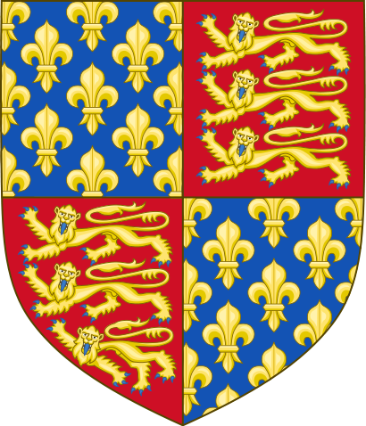 410px Royal Arms of England 1340 1367 svg