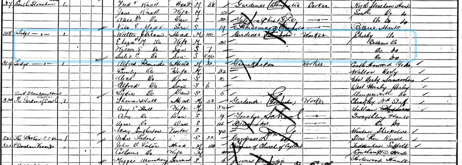 Census 1901 Walter Jerram