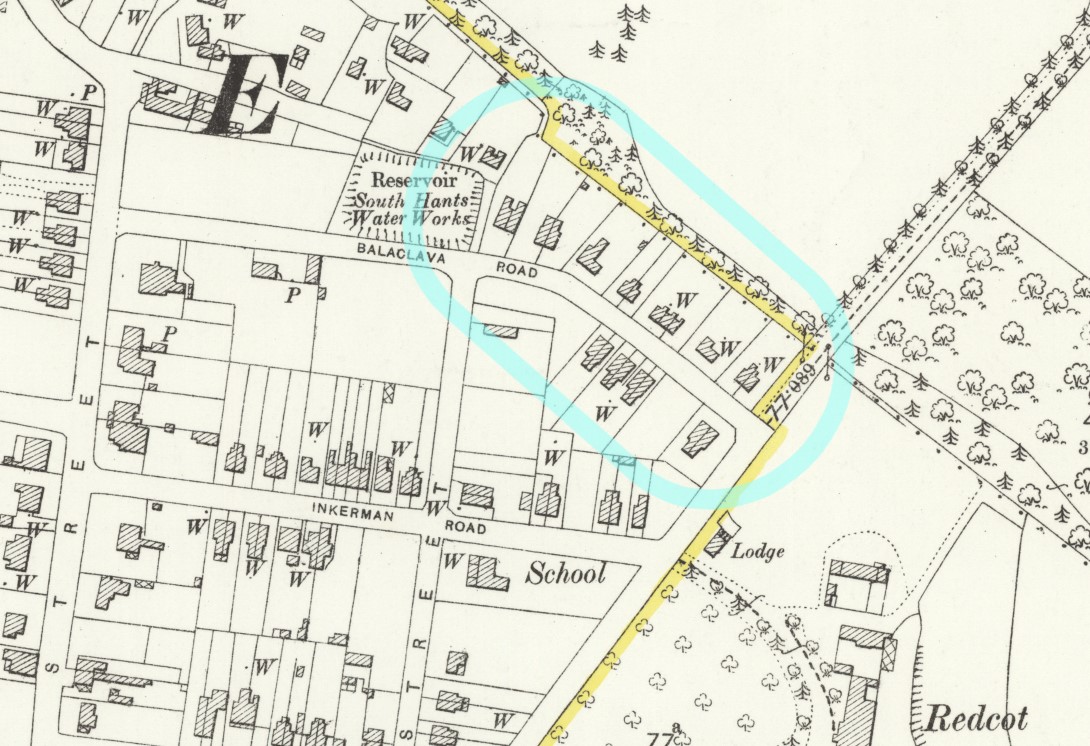 OS Map 25 Balaclava Road
