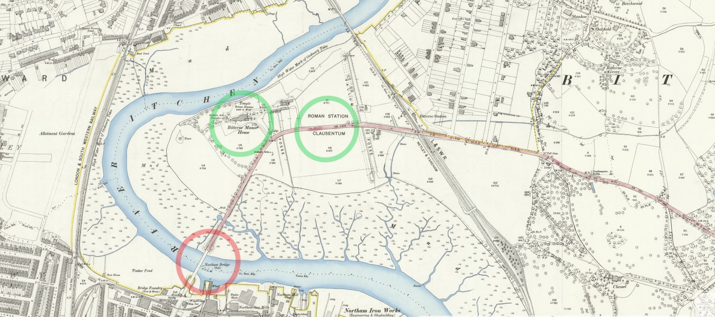 OS 25 Map Northam Bridge