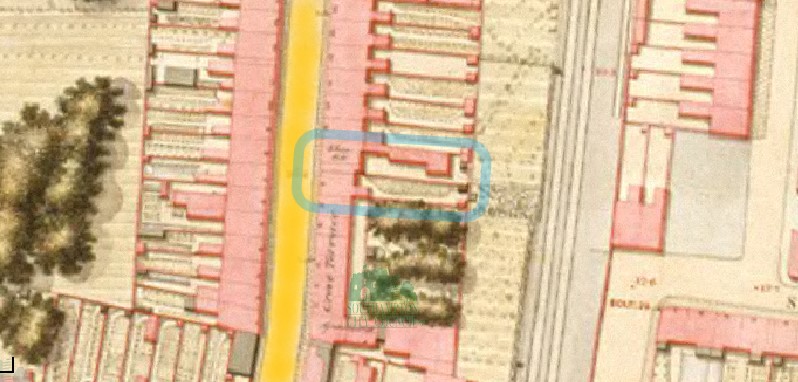 OS Map 1846 Southampton 89 90 Grove Street