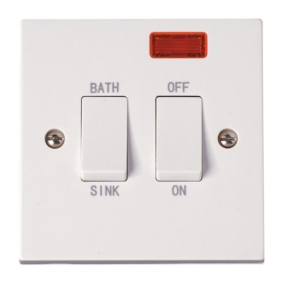electrical dual immersion switch with neon