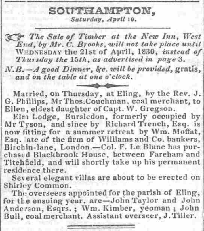 Hampshire_Chronicle_April_12_1830_p_1_Extract_Villas_Shirley_Common.jpeg
