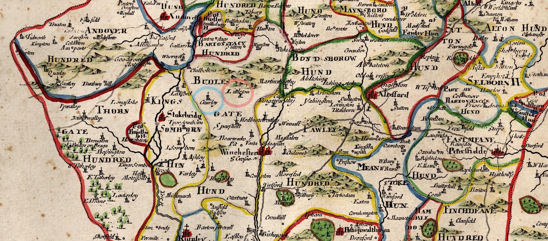 Morden Hampshire 1695 Littleton