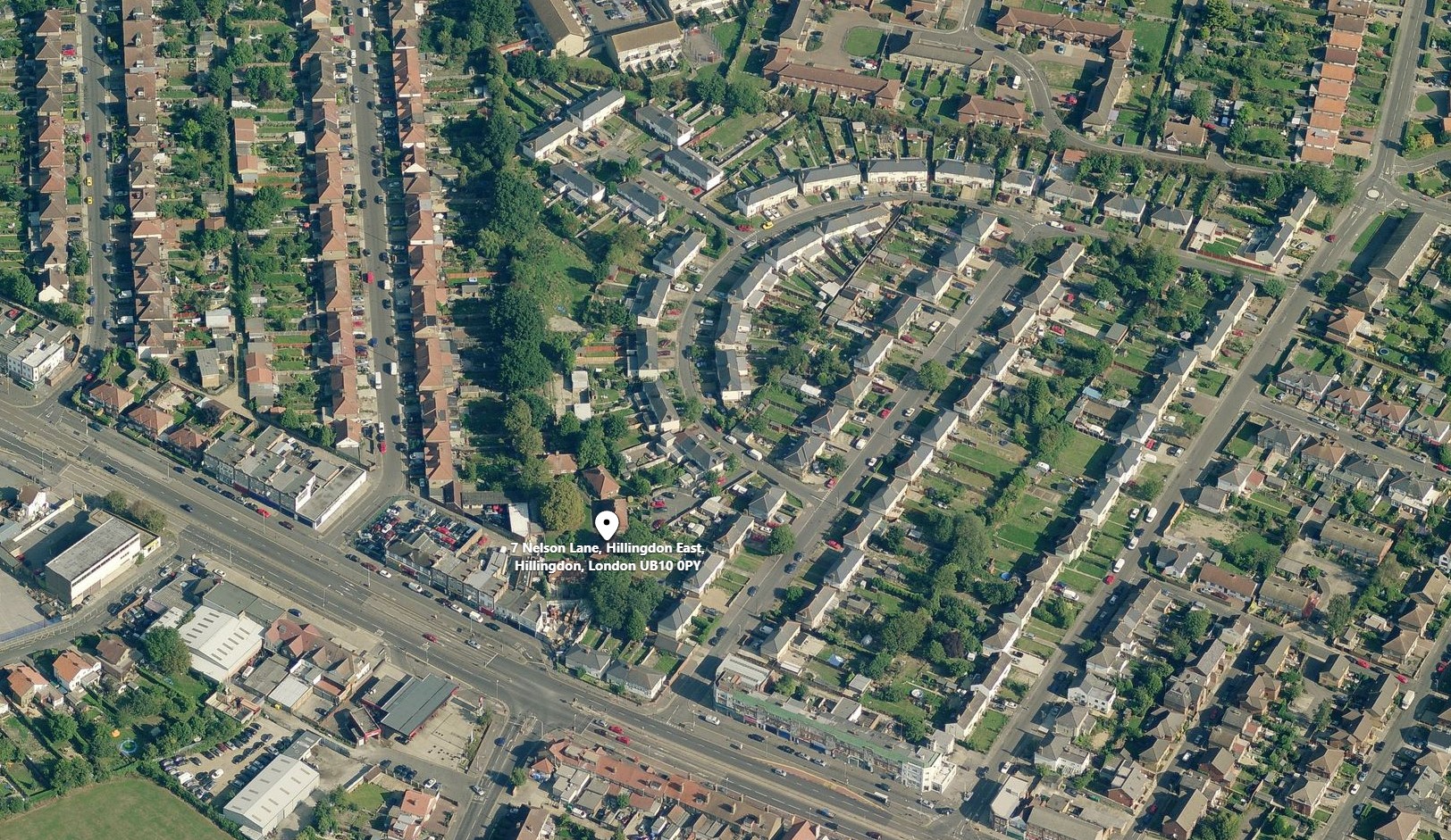 Bing Maps 7 Nelson Lane Hillingdon Heath