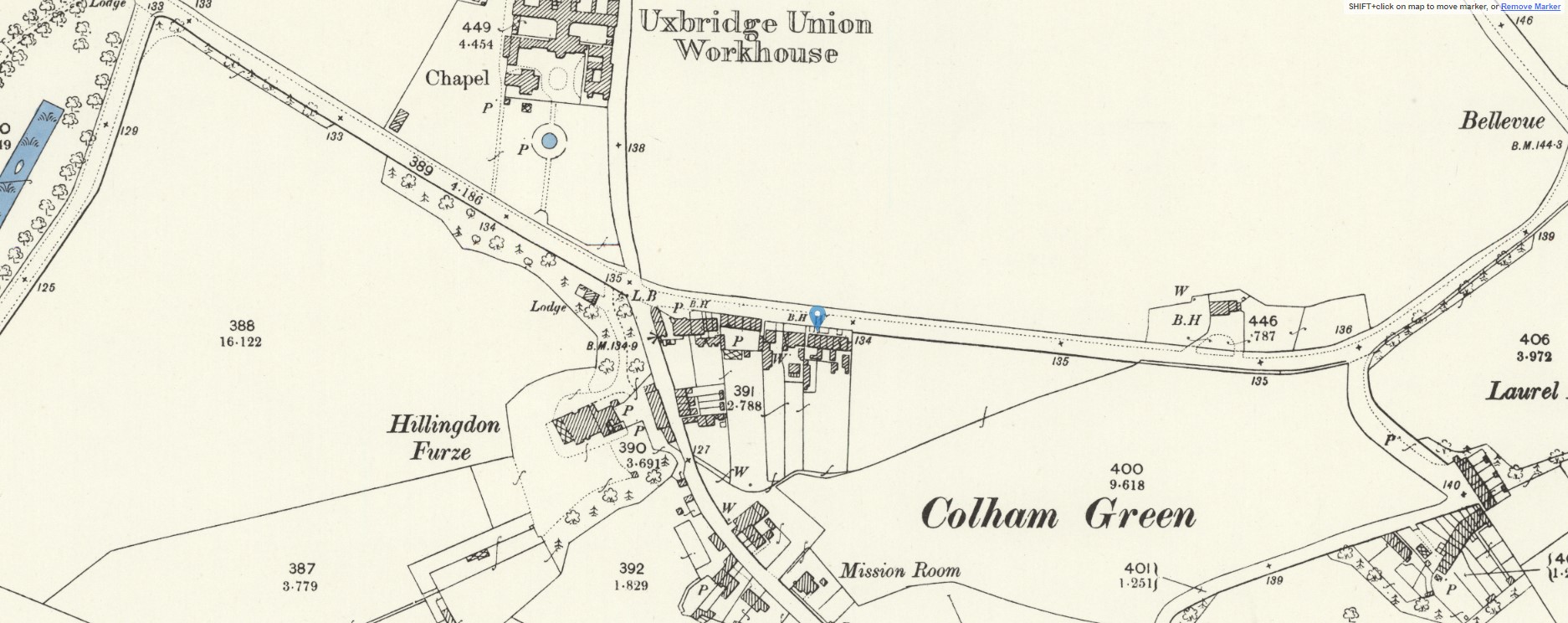 OS 25 Map Colham Green
