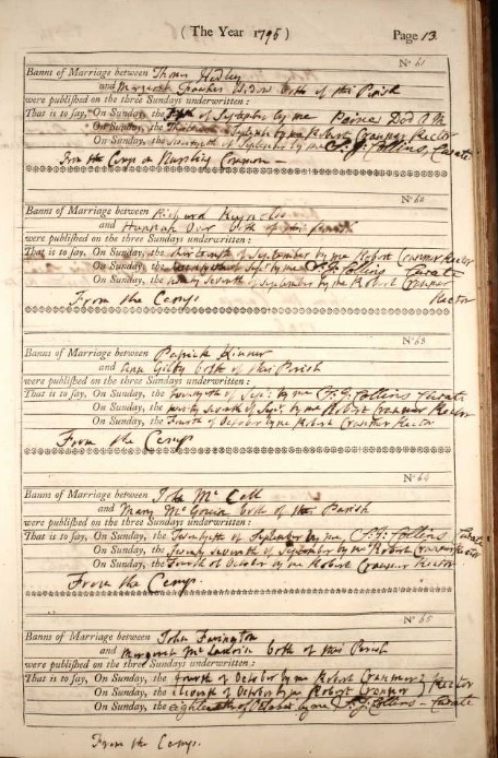 Banns From the Camp B Nursling