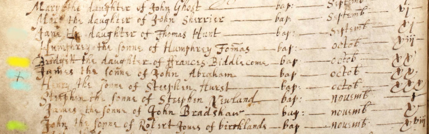 Baptised Bridgett Biddlecome 20 Oct 1750 Eling