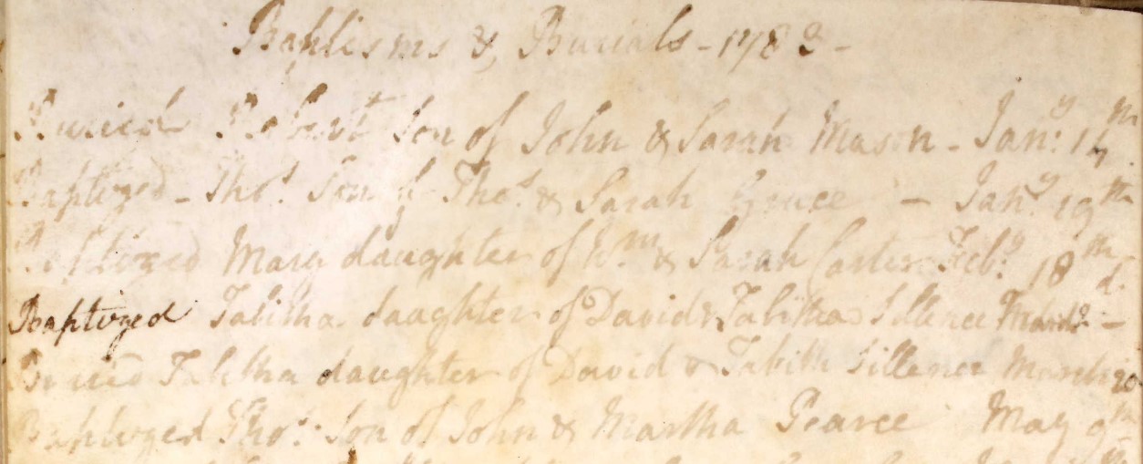 Baptised Elizabeth Ashton 17 Jun 1783 Year