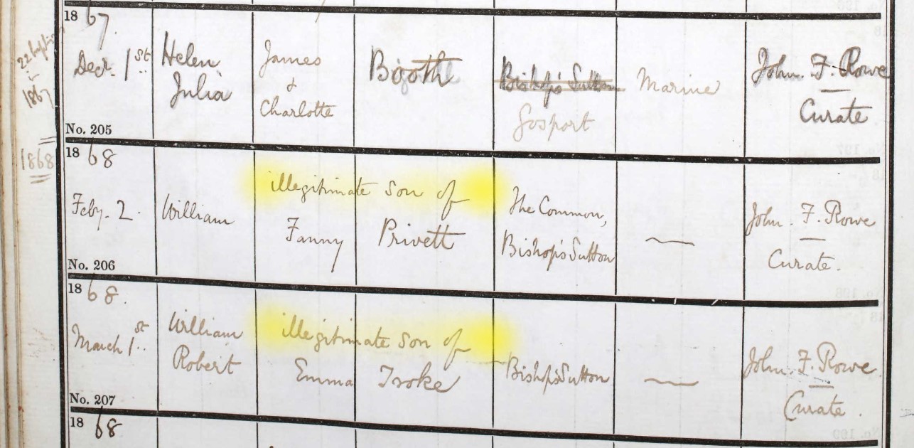 Baptised Helen Julia Booth 1 Dec 1867 2