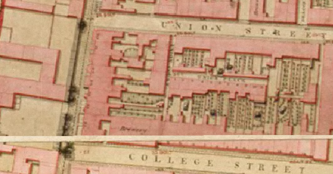 Canal Walk Union Street College Street 1840 tight