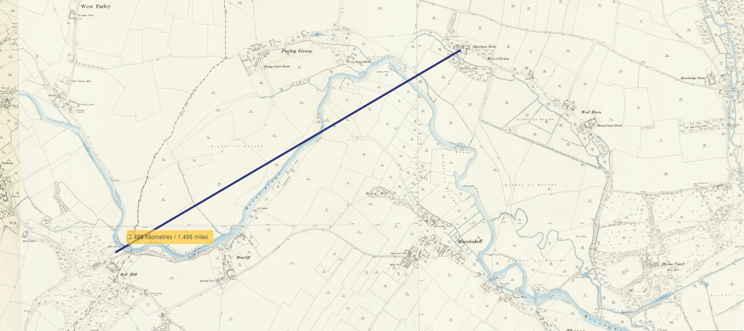 Canford Manor Riddles Ford to Merridown Farm