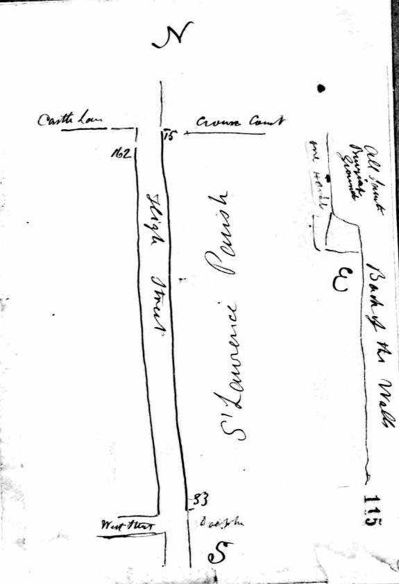 Census 1861 E Notes 1 St Michaels Soton D47 Sketch 2