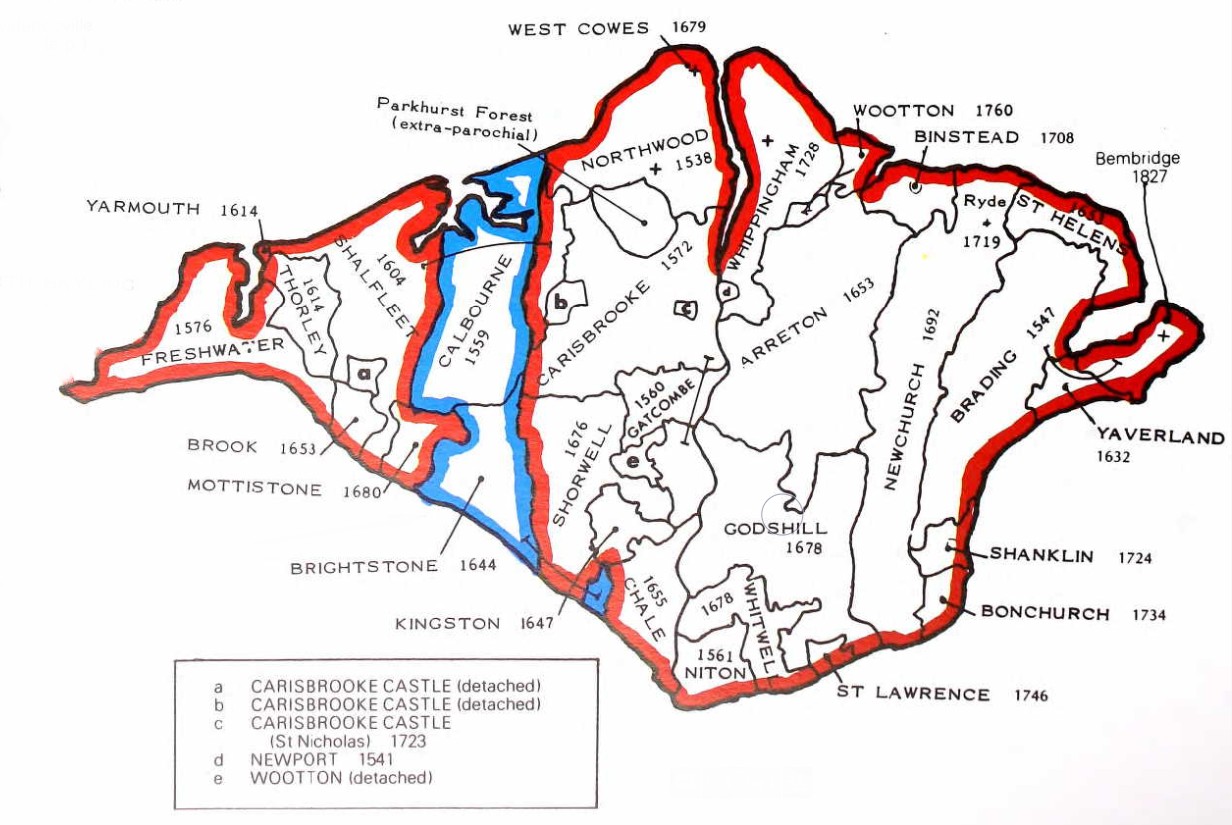 County Parish map Hampshire 4
