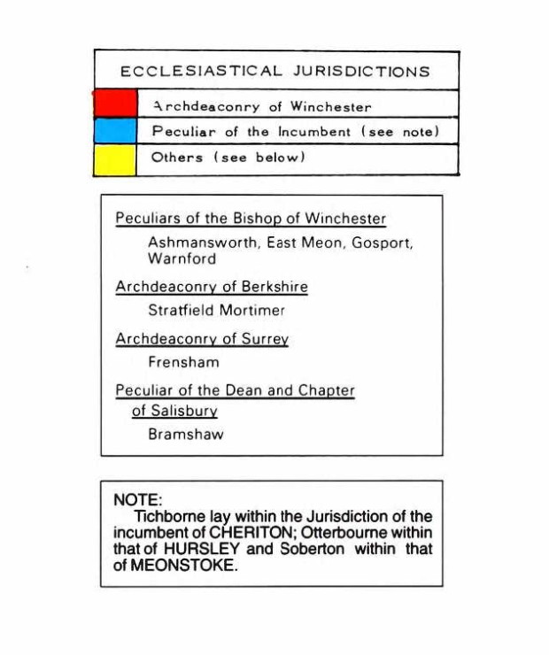 County Parish map Hampshire B