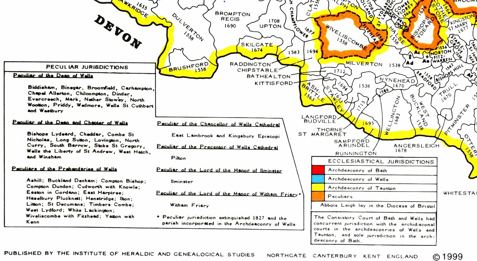 County Parish map Somerset B