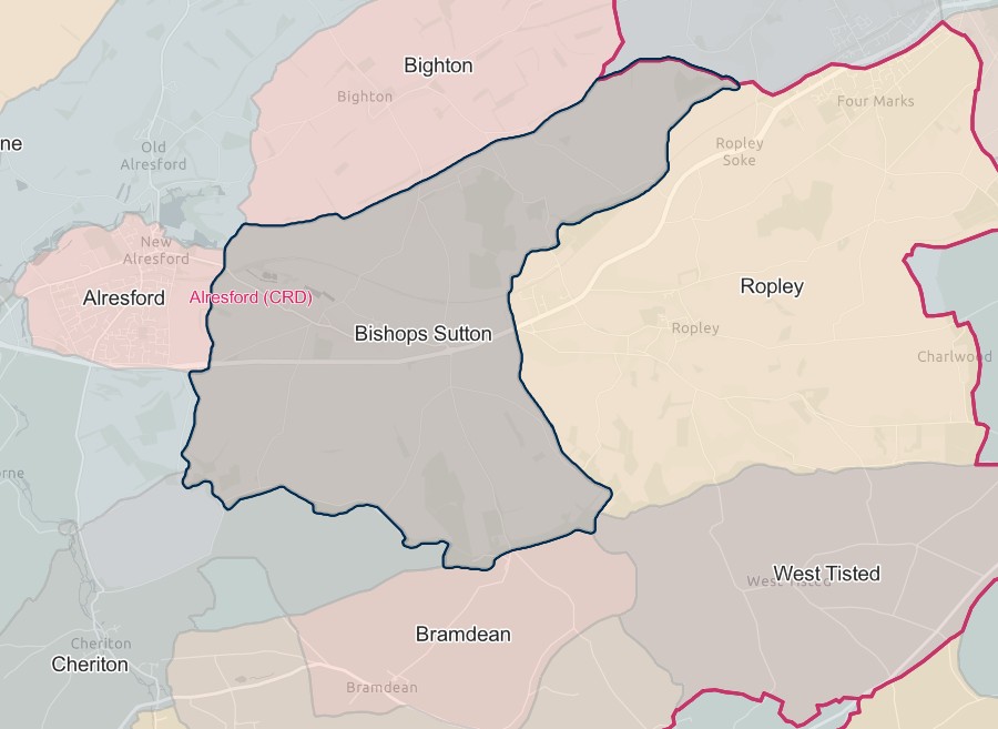 England Jurisdictions 1851 Bishops Sutton 2