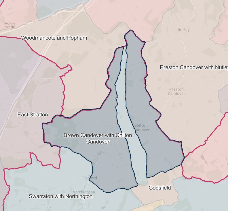 England Jurisdictions 1851 Brown Candover with Chilton Candover 2