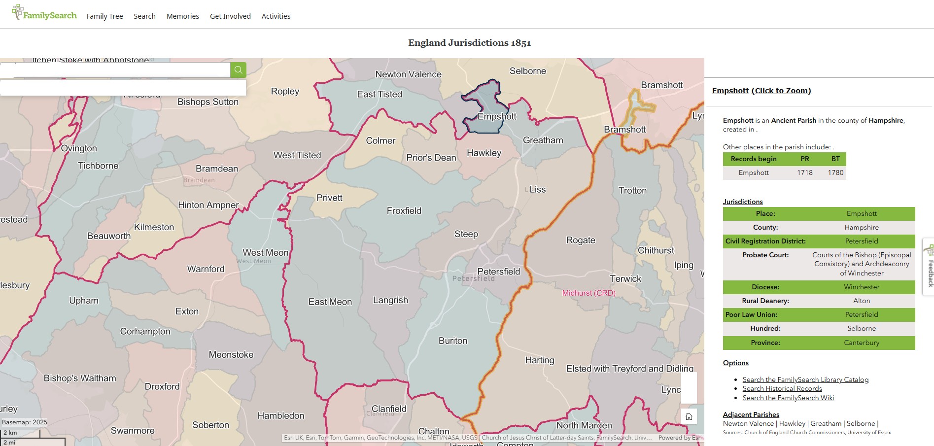 England Jurisdictions 1851 Empshott 1