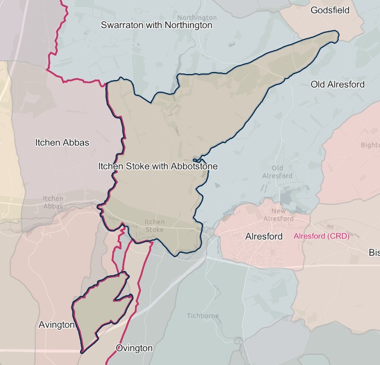 England Jurisdictions 1851 Itchen Stoke with Abbotstone 2