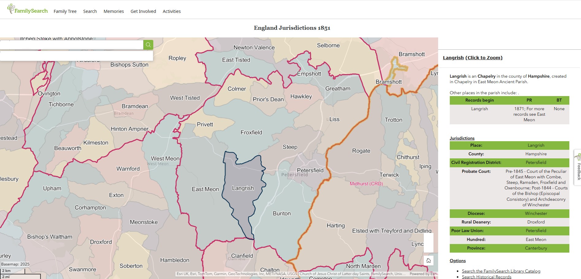 England Jurisdictions 1851 Langrish 1