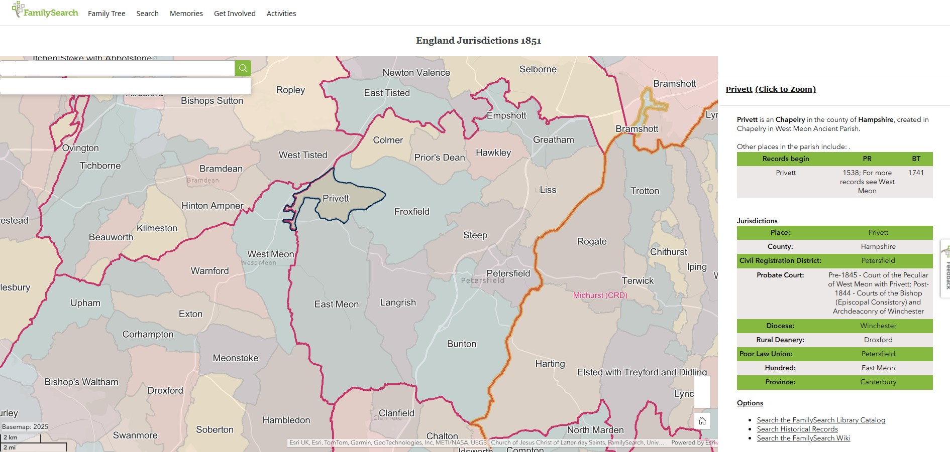 England Jurisdictions 1851 Privett 1