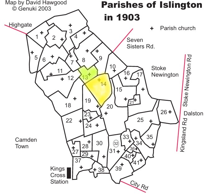 GENUKI Parishes of Islington 1903