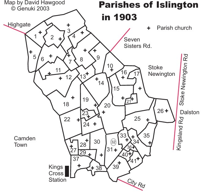 GENUKI Parishes of Islington 1903 A