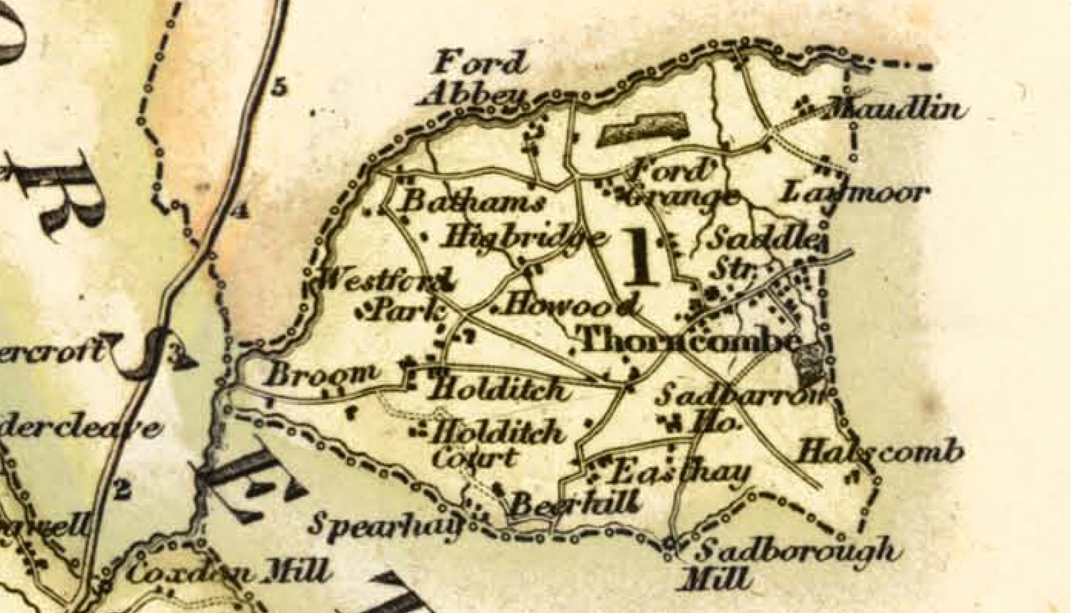 Greenwood Atlas CD Devon East Thorncombe