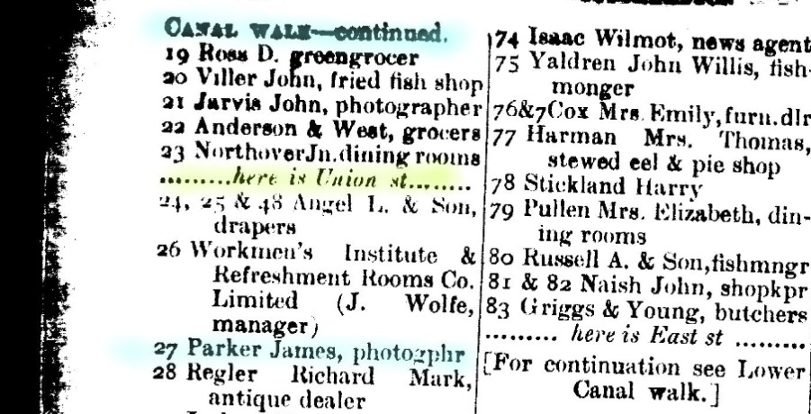 Kellys Southampton Directory 1920 James Parker