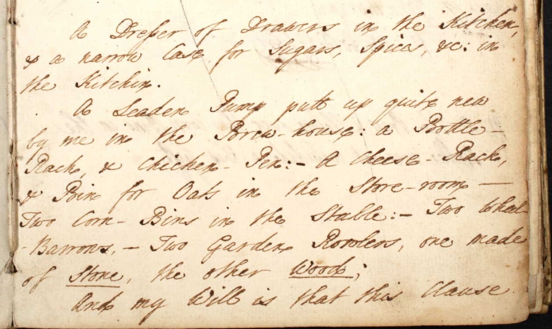 Nursling Register Book 1736 to 1797 Flyleaf 08 Will