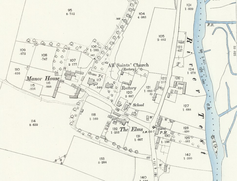 OS 25 Map Houghton Parish Church