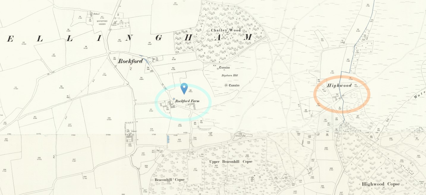 OS 25 Map Rockford Ellingham