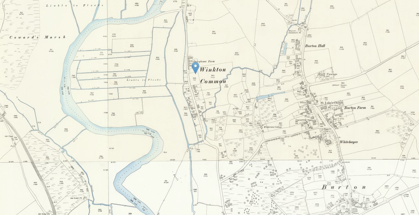 OS 25 Map Winkton Common