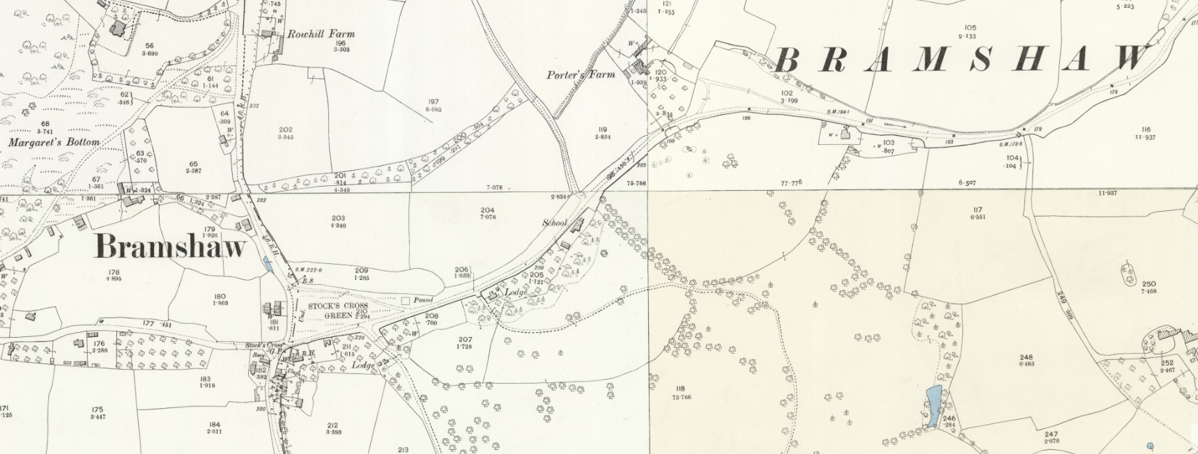 OS 25 Old Map Bramshaw Hampshire 2