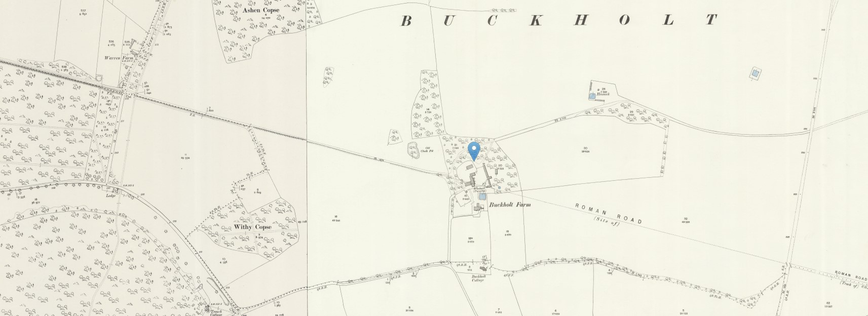 OS 25 inch Map Broughton Buckholt Farm