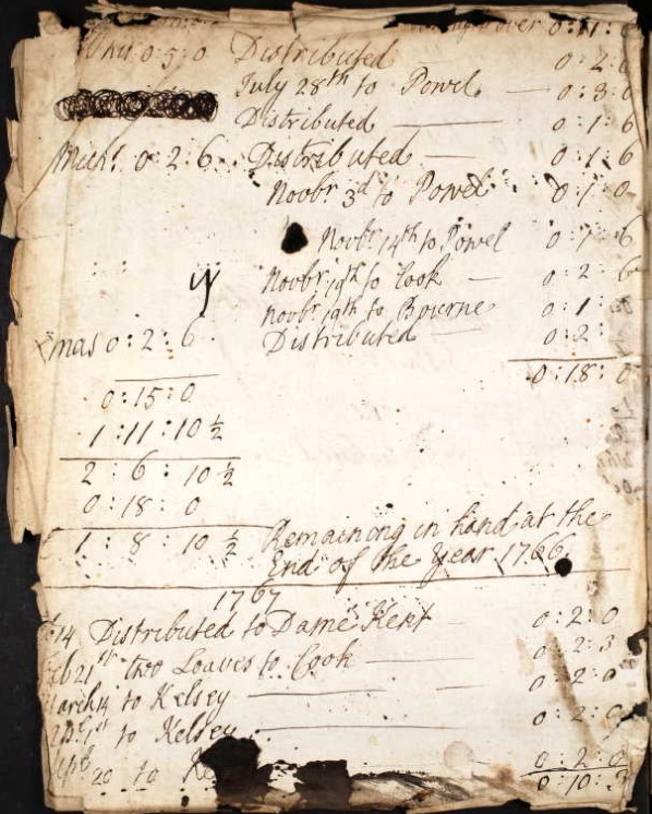 Parish Register Nursling Disb 1766