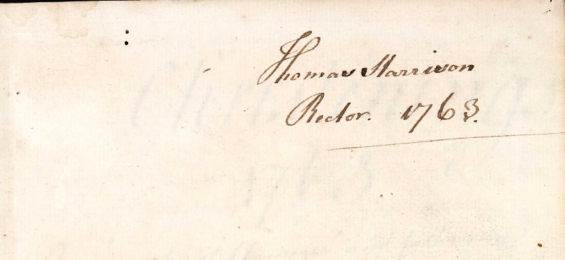 Parish Register Priors Dean Baptisms and Burials 1763 1812 B