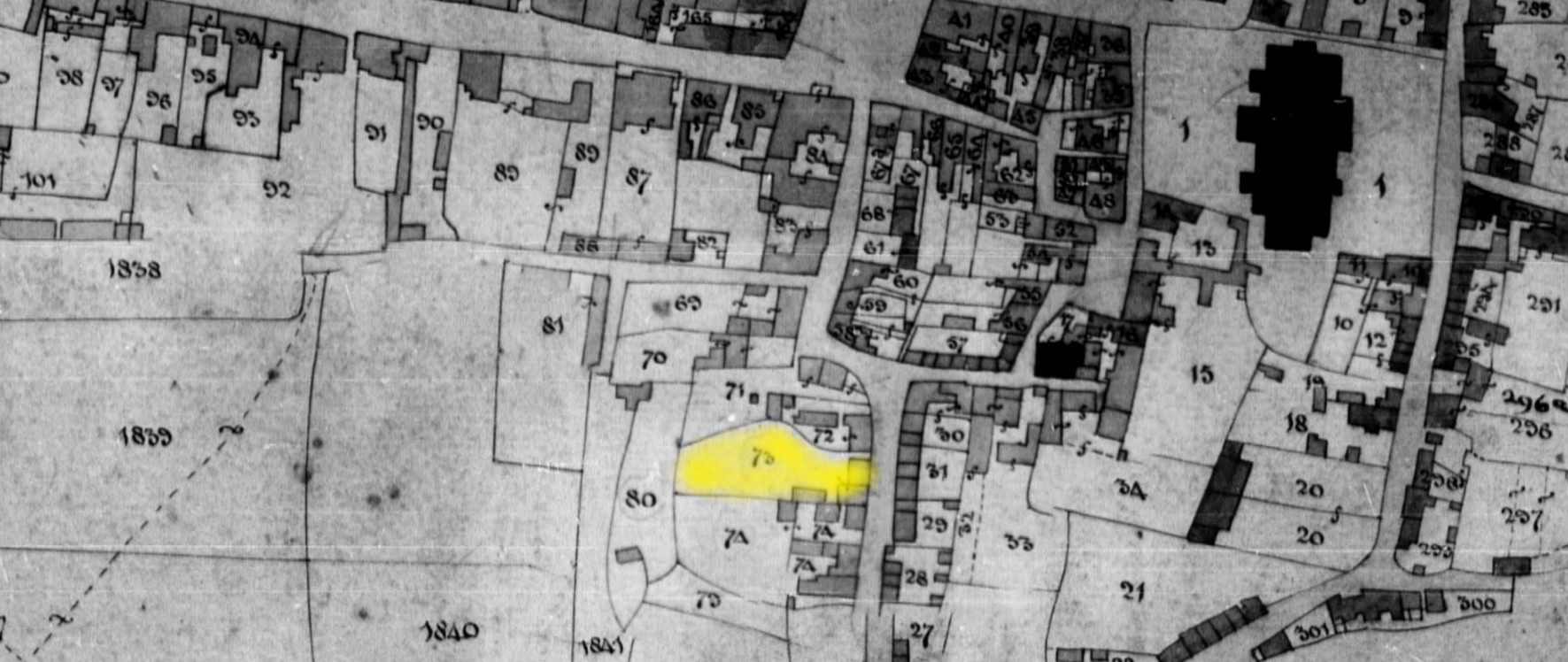 Tithe Apportionment Wimborne Minster Francis Biddiscombe Plot 73