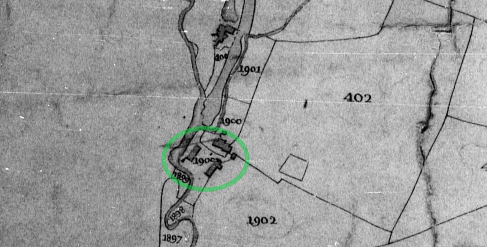 Tithe Map Cheadle Plot 1900