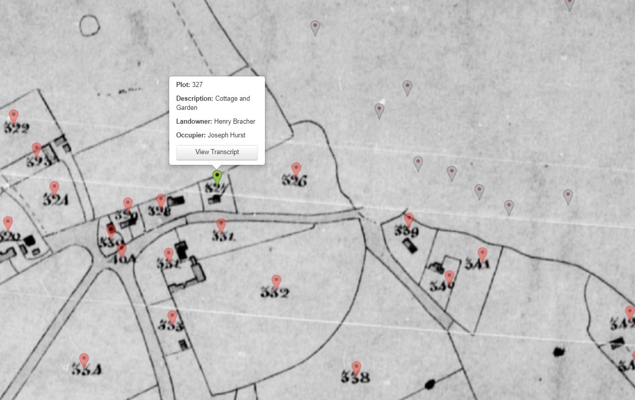 Tithe Map Lockerley Joseph Hurst
