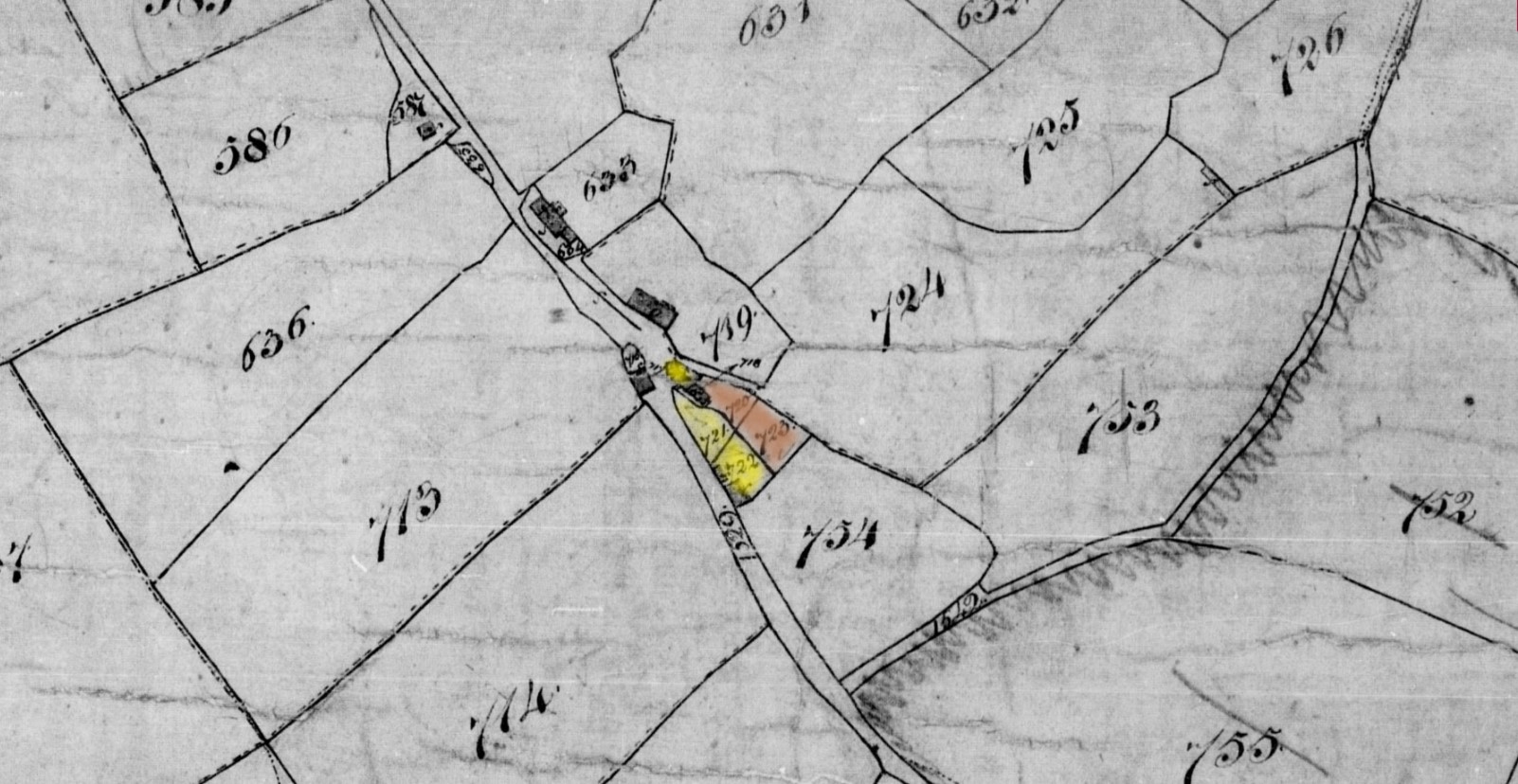 Tithe Map Thorncombe LO Joseph Aplin out of village