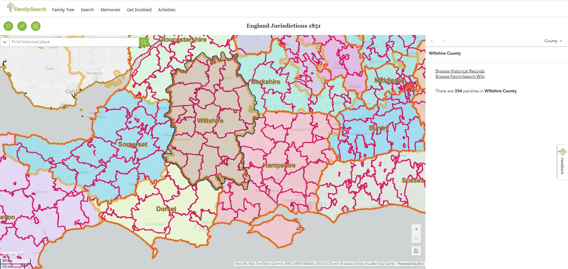 England Jurisdictions 1851 CRD SCE Wiltshire 1