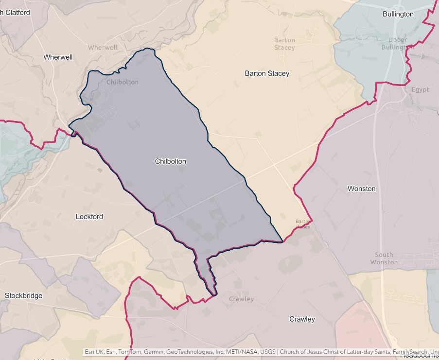 England Jurisdictions 1851 Chilbolton 2