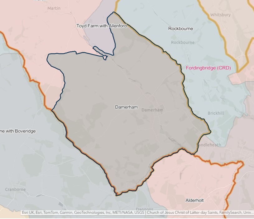 England Jurisdictions 1851 Damerham 2